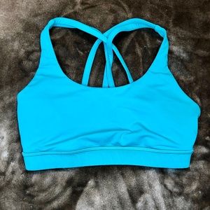 Blue/Teal Criss Cross Back Lululemon Sports Bra -6